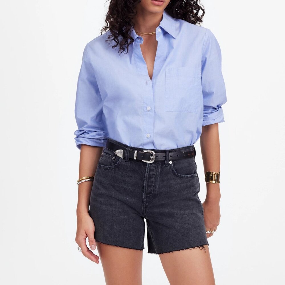 Madewell The Brynn Long Short in Levin Wash NWT